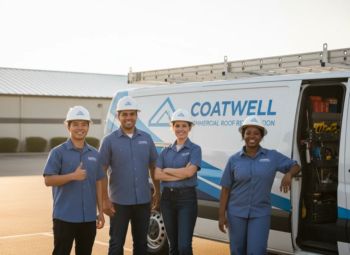 Commercial roof coating company in Woodford, WI